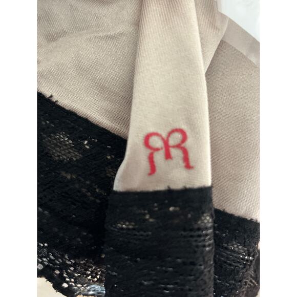 Ruby Ribbon Cami Womens 42 Bra Tummy Control Cream Black Lace - Picture 6 of 6